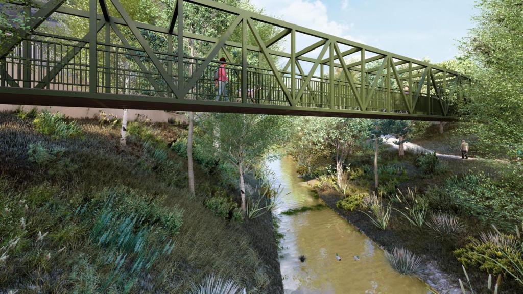 La nueva vista del Río Huerva a su paso por Zaragoza.