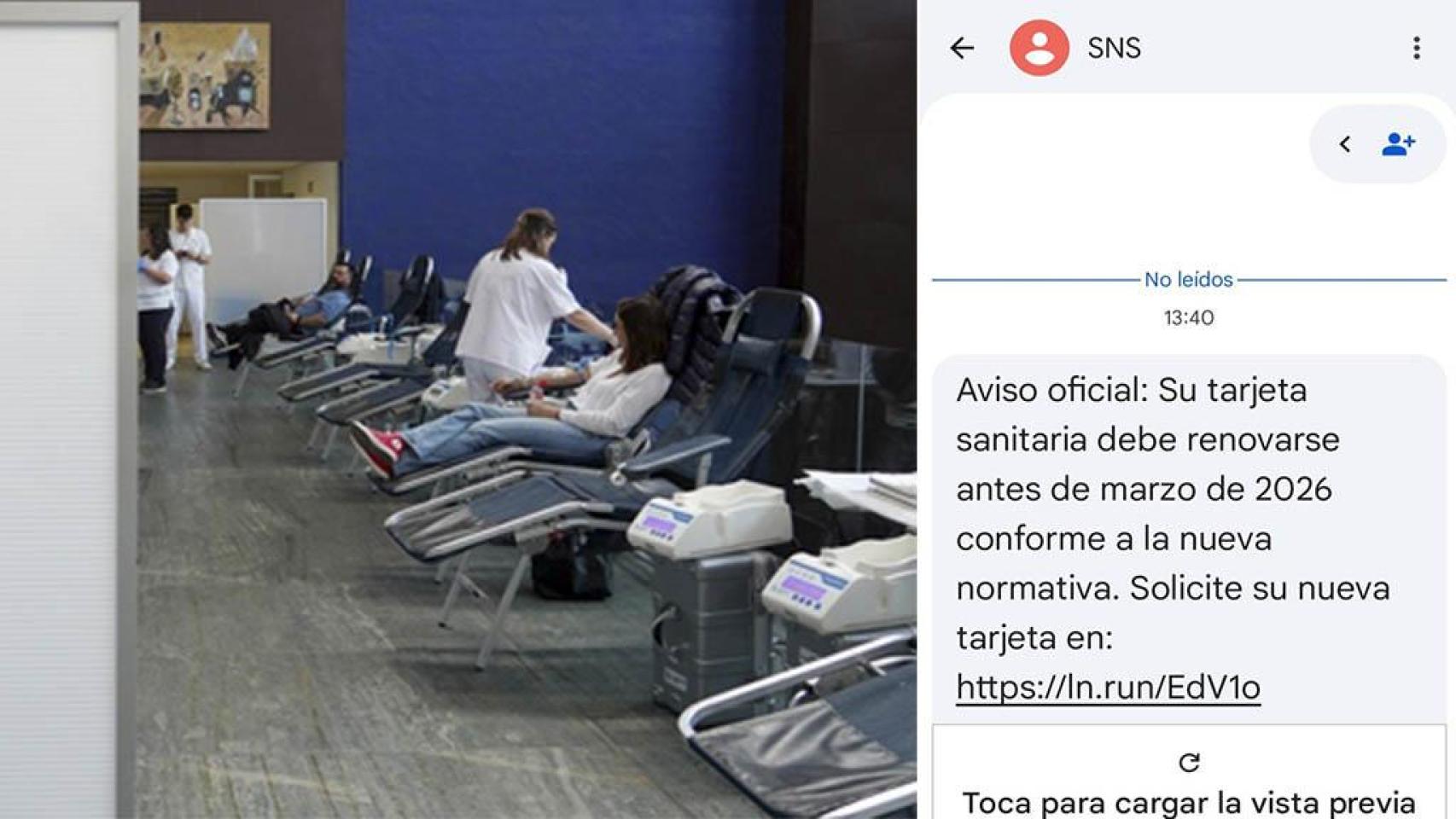 Imagen del SMS y el Hospital Río Hortega de Valladolid.