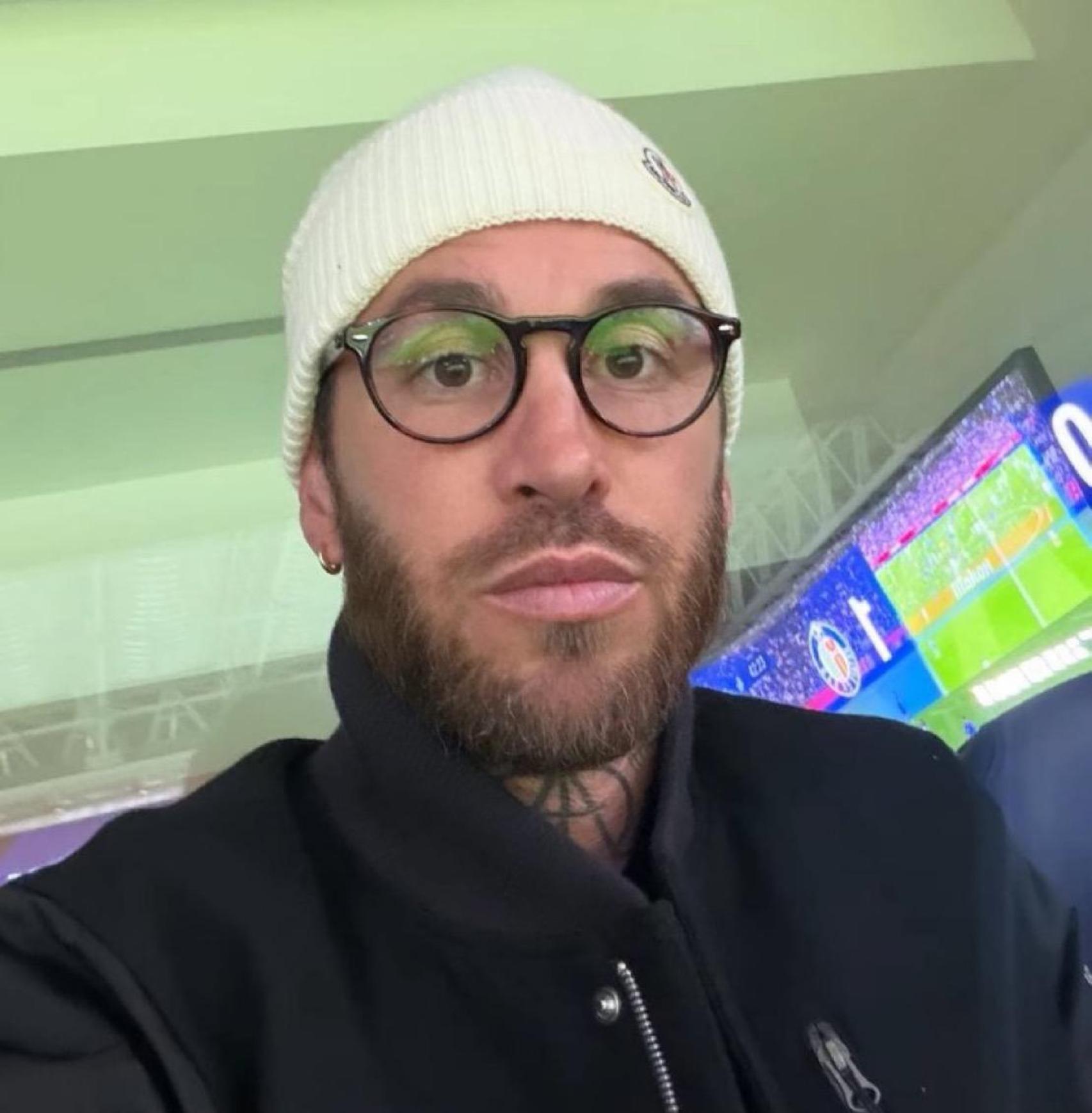 Sergio Ramos, en la zona del Santiago Bernabéu