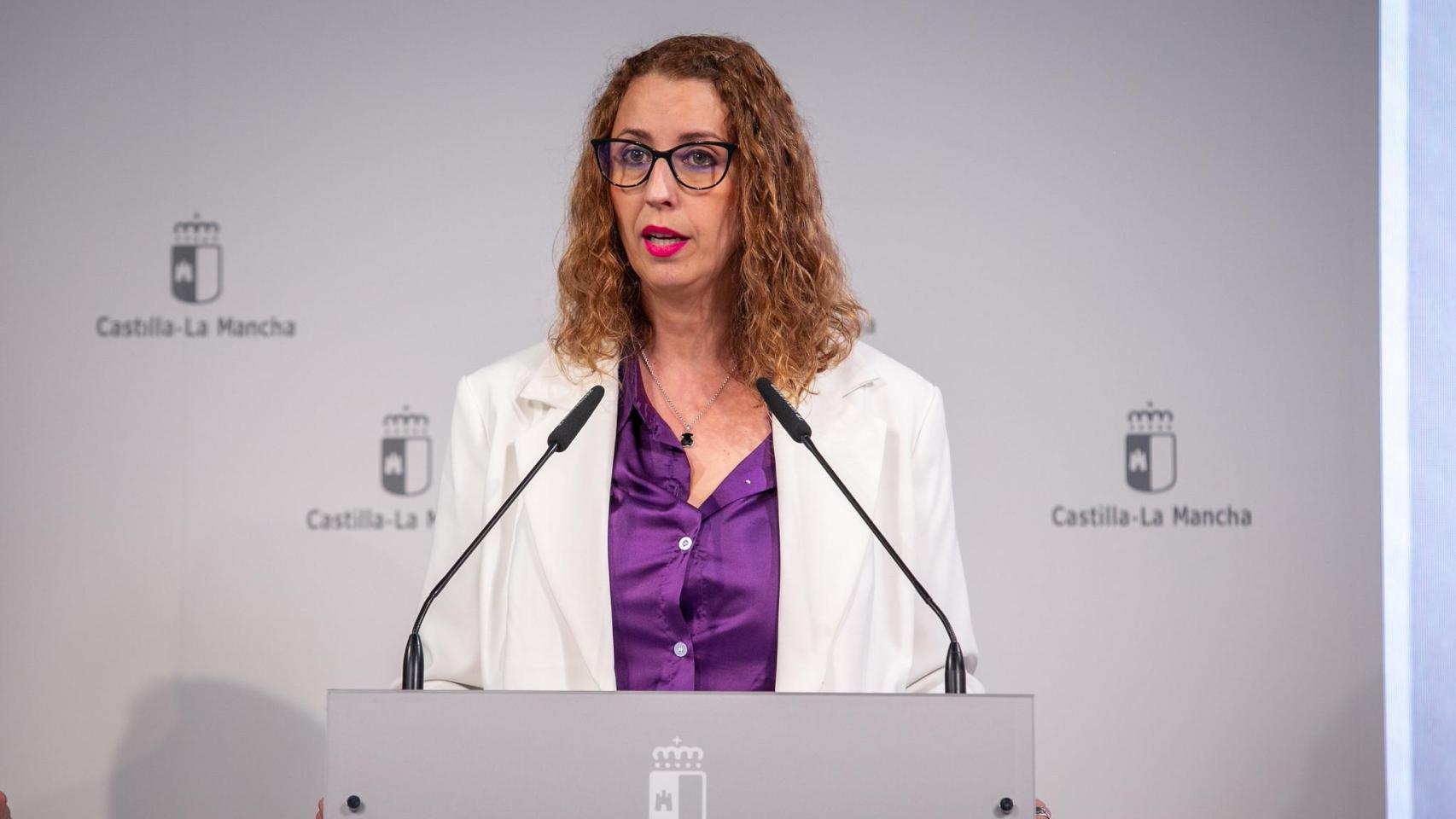 Sara Simón durante la rueda de prensa del Consejo de Gobierno.