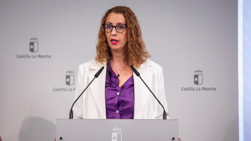 Sara Simón durante la rueda de prensa del Consejo de Gobierno.