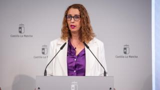 Sara Simón durante la rueda de prensa del Consejo de Gobierno.