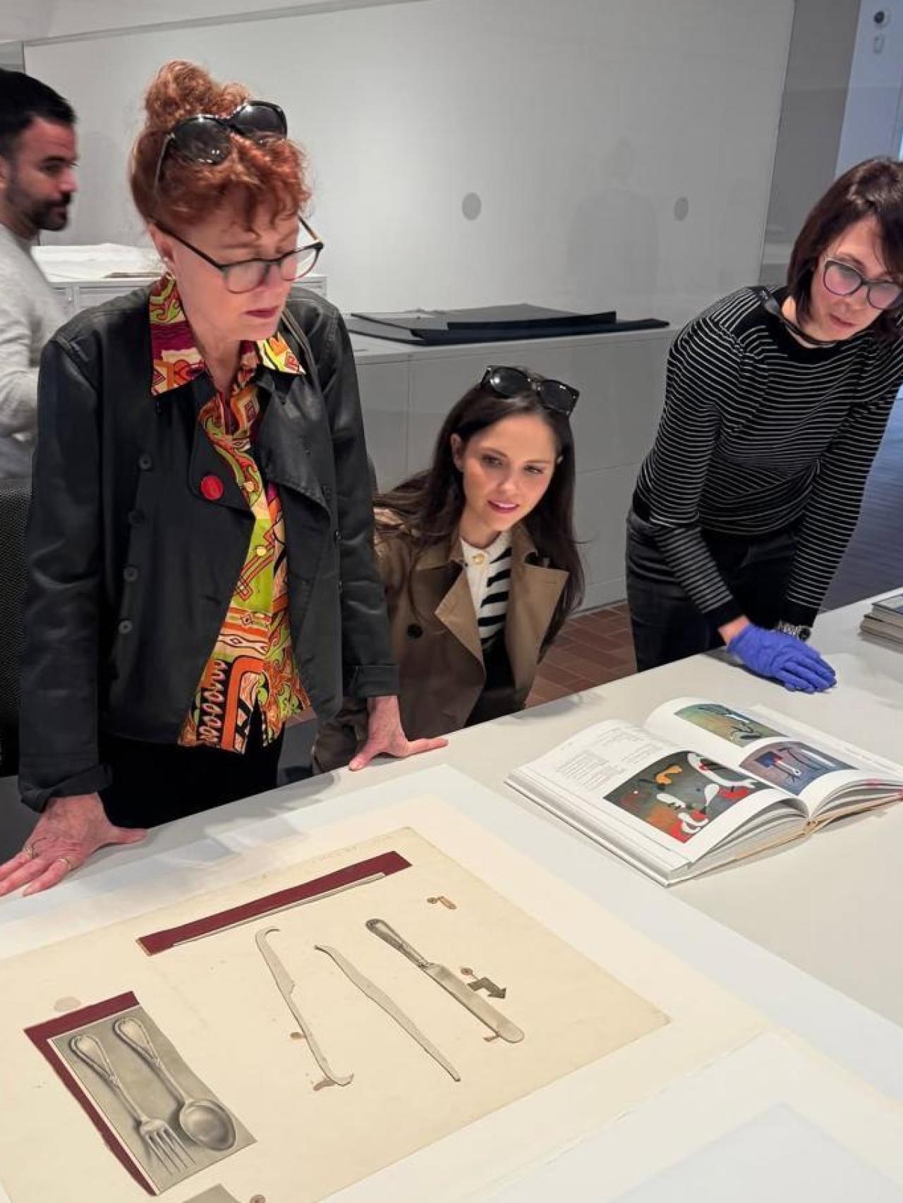 Sarandon, en la Fundación Miró.