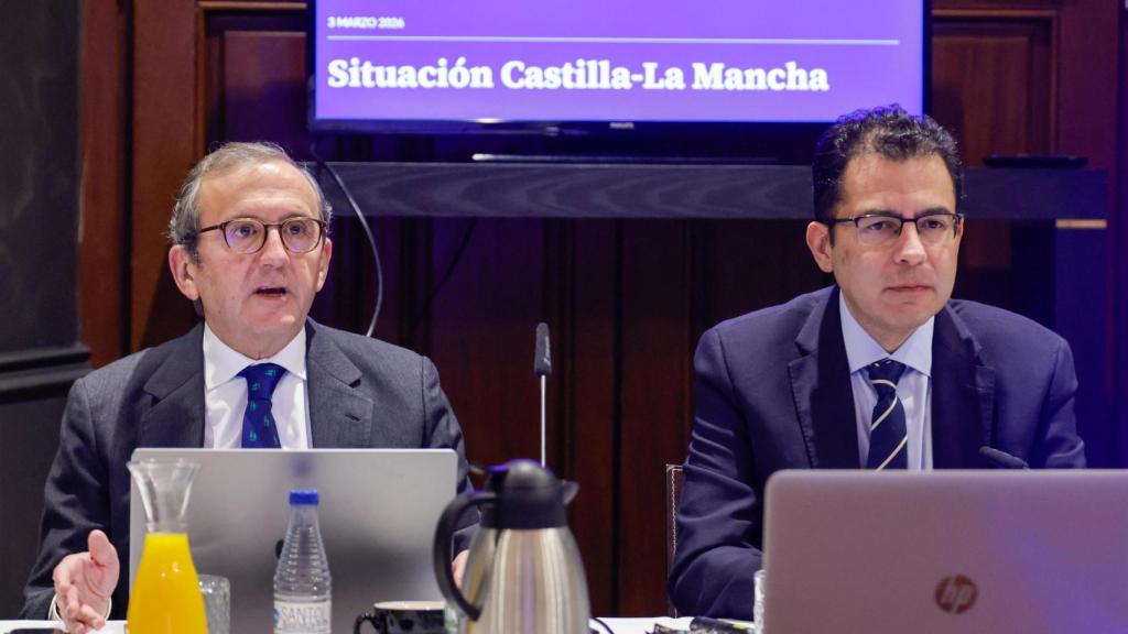Juan Carlos Hidalgo, director Territorial centro BBVA y Miguel Cardoso, economista jefe para España de BBVA Research.