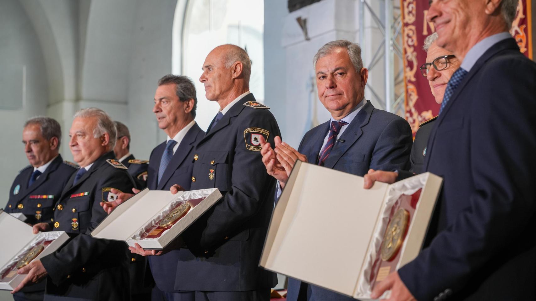 Imagen del alcalde de Sevilla, José Luis Sanz, durante el acto en la Real Fábrica de Artillería.
