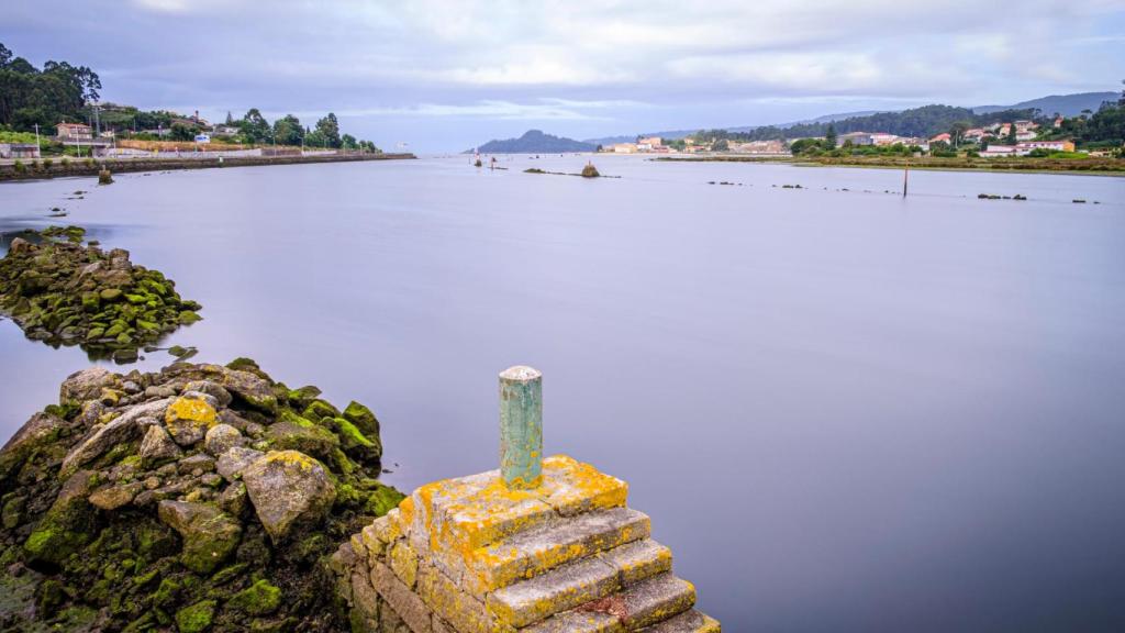 Vista del estuario formado por el río Lérez en Pontevedra.