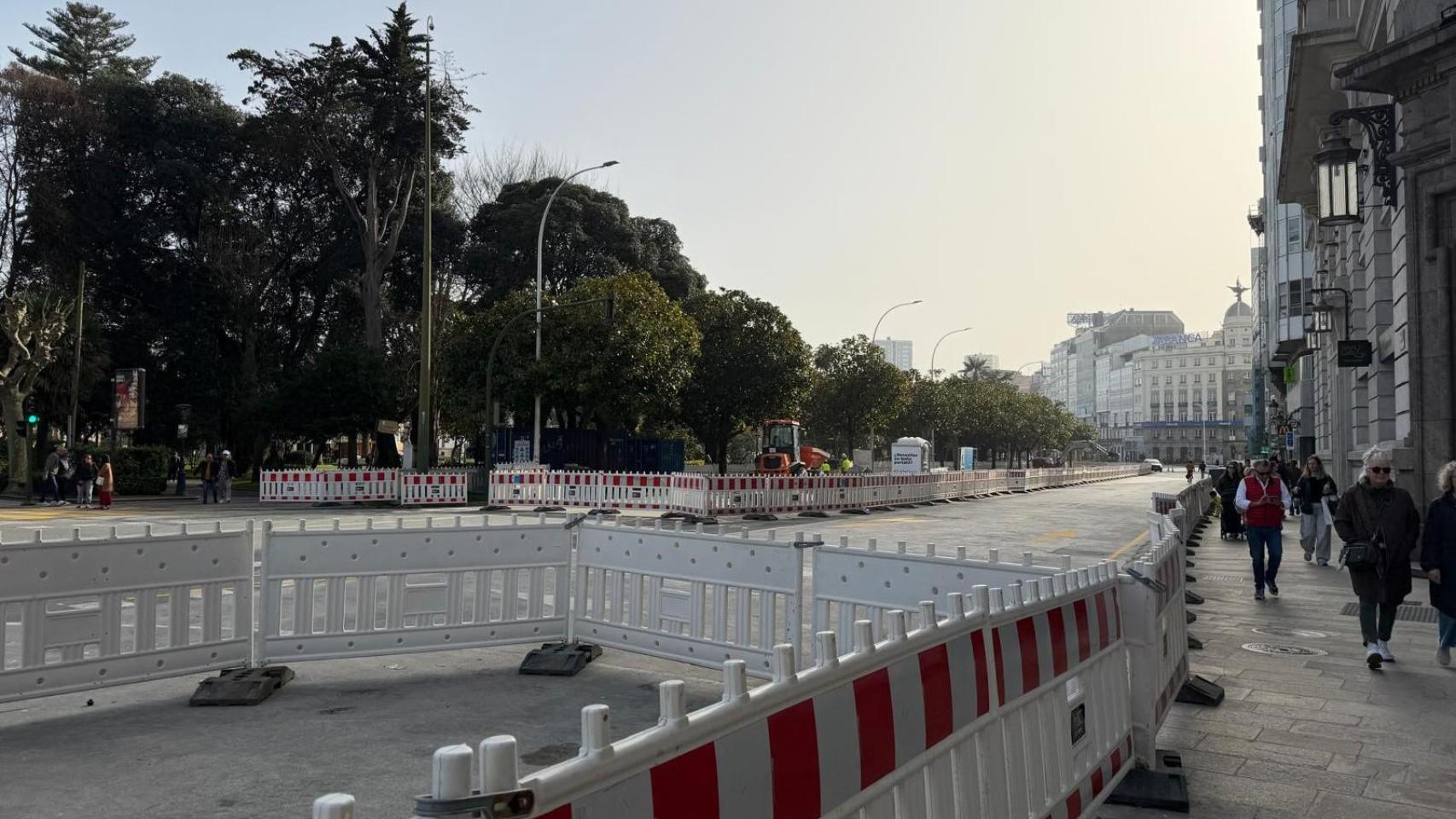 Avanzan las obras de los Cantones en A Coruña: cambios en la circulación del tráfico