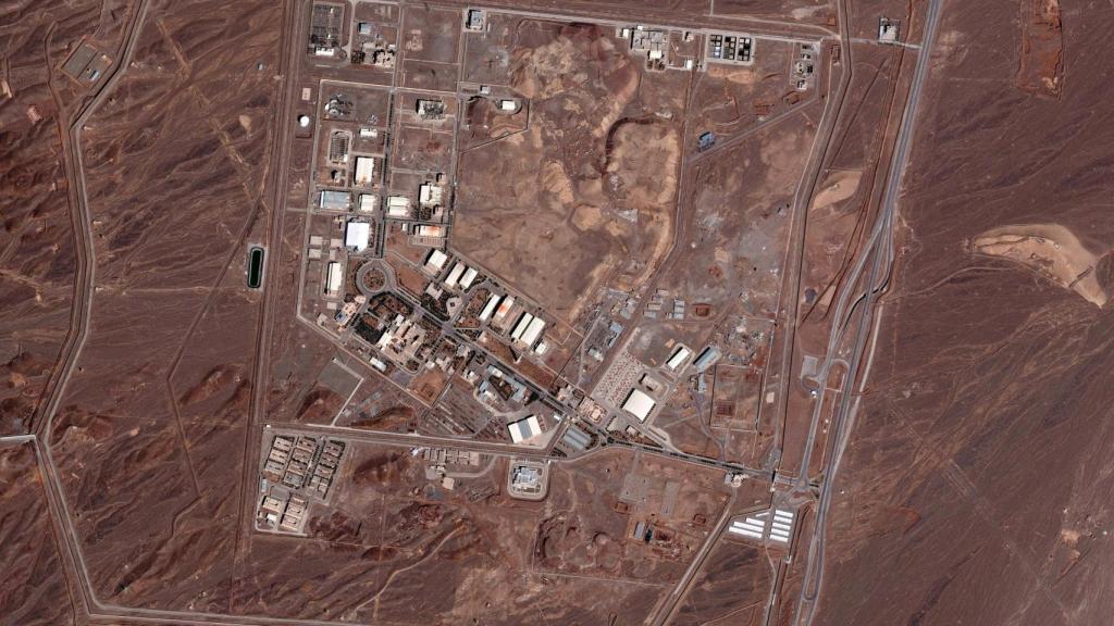 A satellite image shows a general view of the Natanz nuclear plant, near Natanz, Iran, on March 1, 2026.