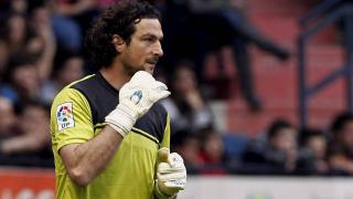 Ricardo López, durante un partido con Osasuna.