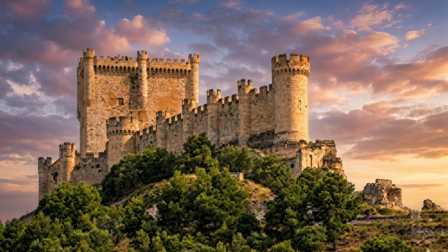 El Castillo de Peñafiel, en Valladolid.