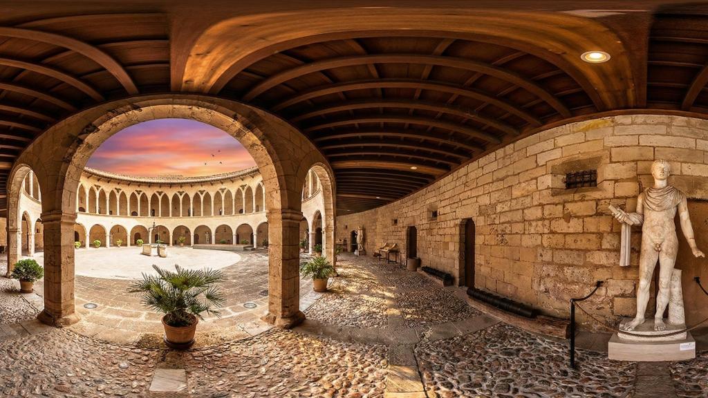 El interior del Castillo de Peñafiel, en Valladolid.
