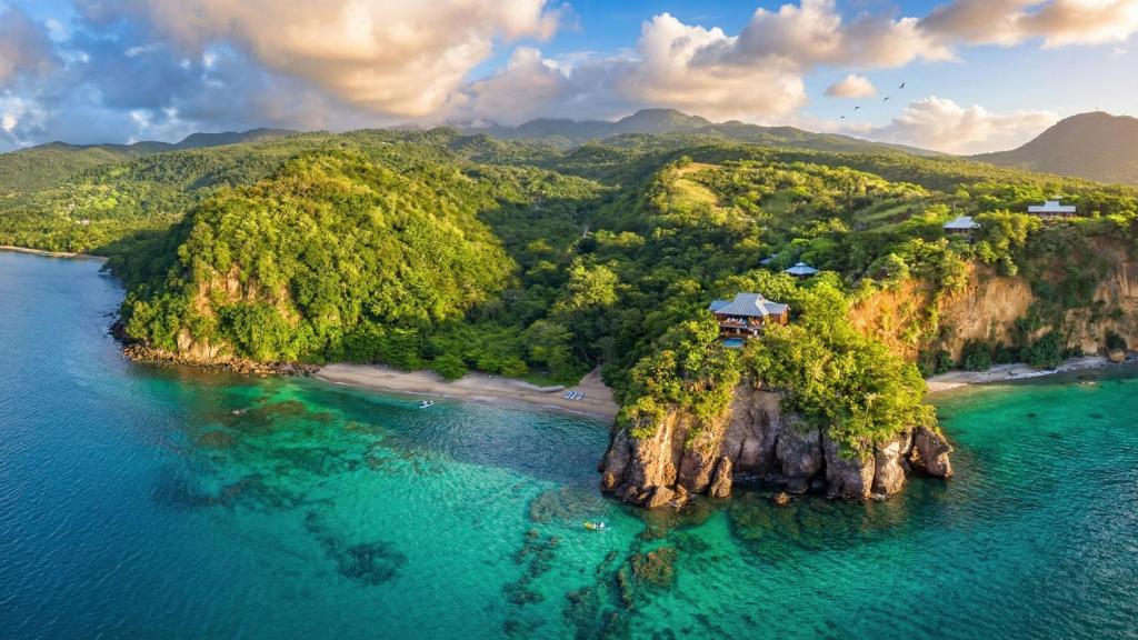 La isla Dominica, en el Caribe.