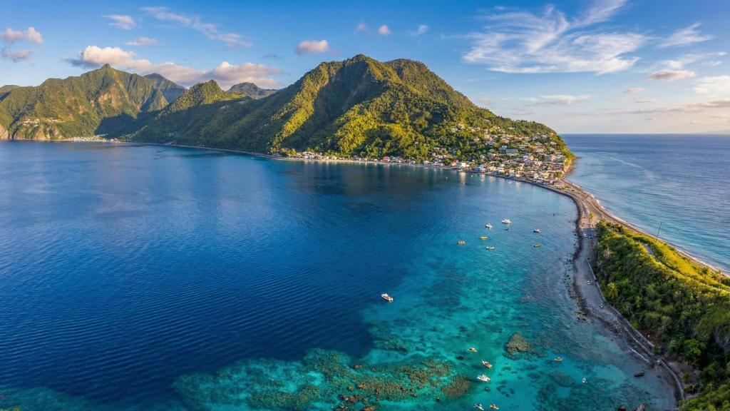 La isla Dominica, en el Caribe.