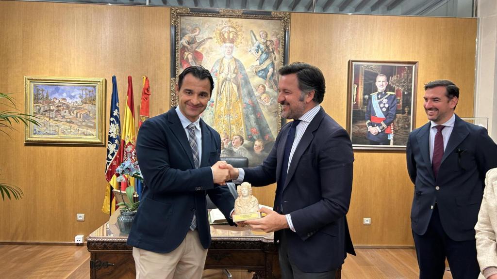 Eduardo Dolón y Pablo Ruz, este martes en Elche.