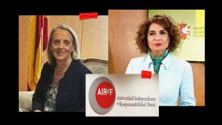 Inés Olóndriz, candidata a presidir la AIReF y María Jesús Montero, vicepresidenta primera y ministra de Hacienda.