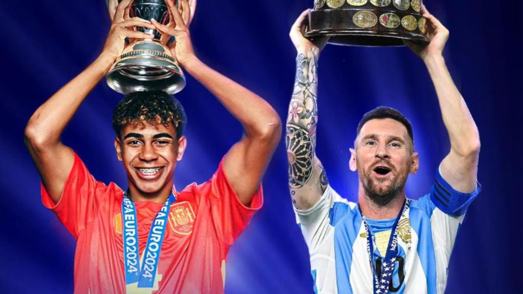 Lamine Yamal y Leo Messi, las caras de la Finalissima
