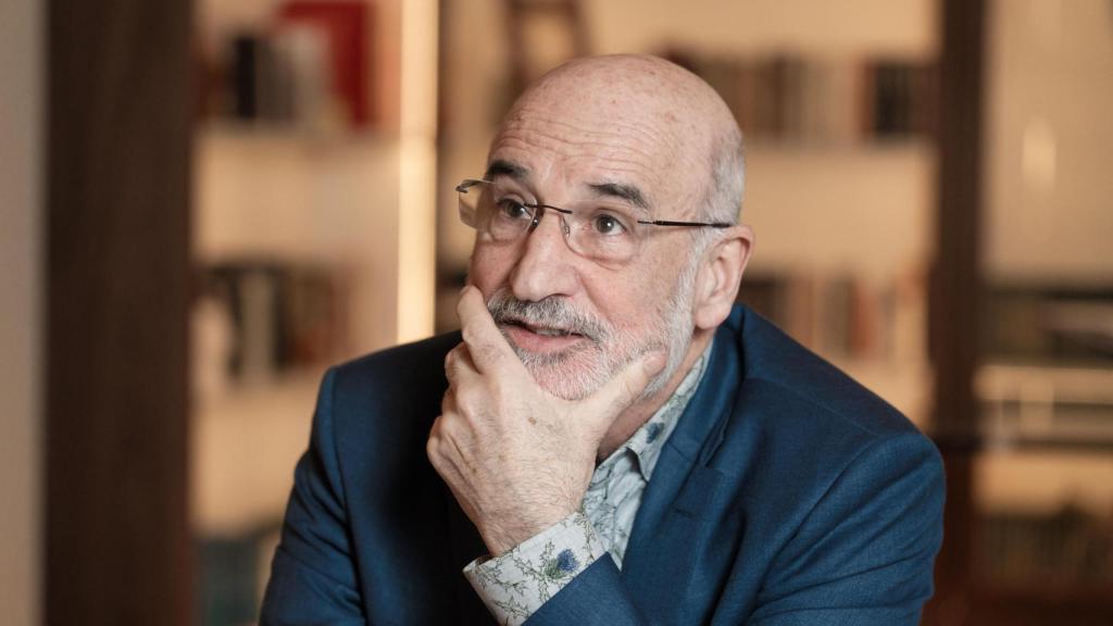 Fernando Aramburu en el Hotel Casa de las Artes. Foto: Nieves Díaz