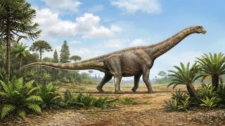 Recreación del 'Dasosaurus tocantinensis' elaborada con inteligencia artificial.