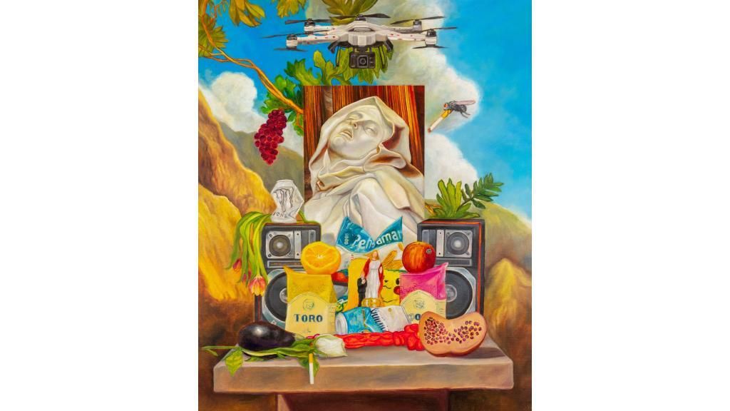 Una de las obras de Nicolás Romero, en Morfo Galería.