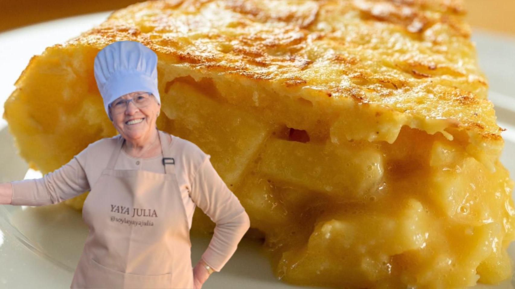 Yaya Julia, cocinera y su secreto para una tortilla de patatas perfecta.