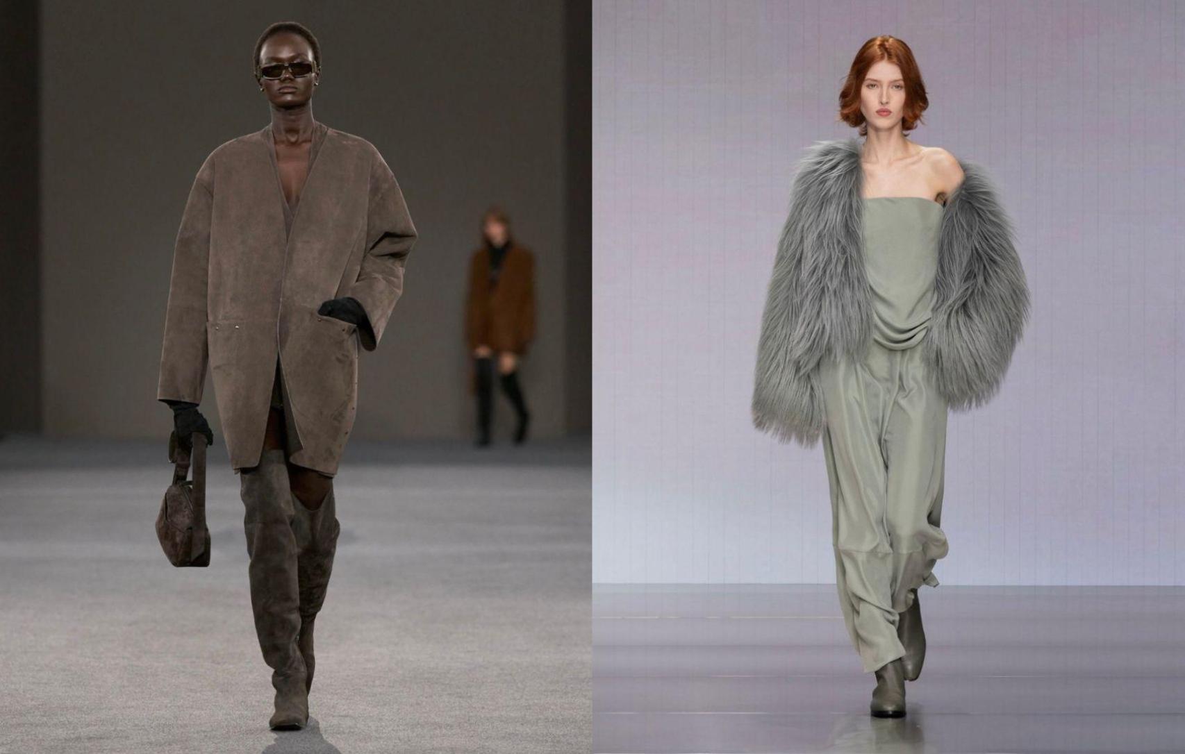 Parte de la paleta cromática de Max Mara y Giorgio Armani.