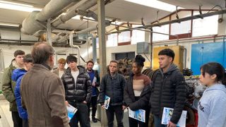 Jornada de puertas abiertas en el Instituto Politécnico Marítimo Pesqueiro do Atlántico (IPMPA) de Vigo .