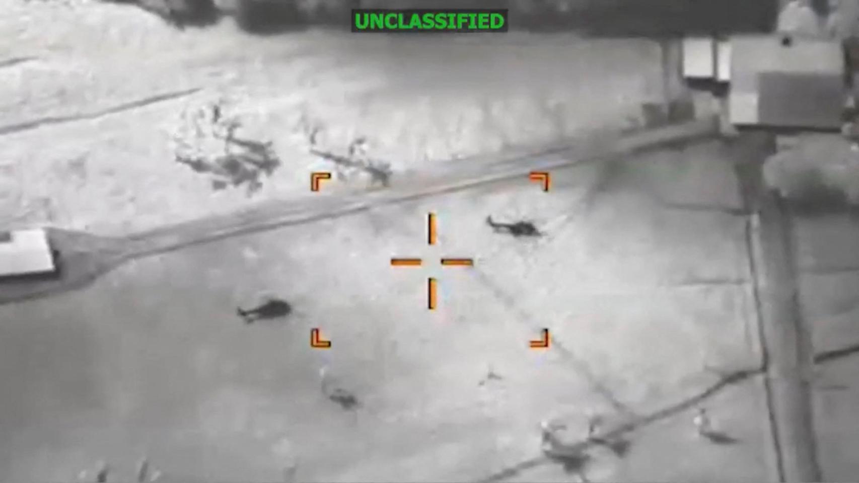 Helicópteros atacados en algún punto desconocido de Ecuador en la operación militar conjunta con EEUU.