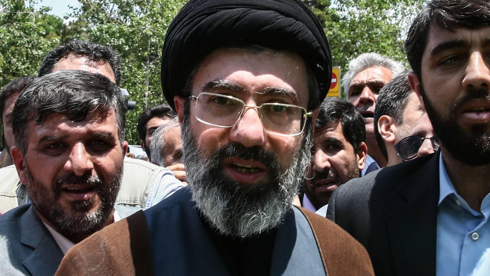 Mojtaba Jamenei en una manifestación en Teherán en 2019.