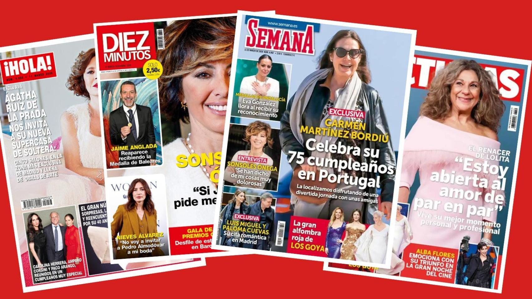 Portadas de revistas.