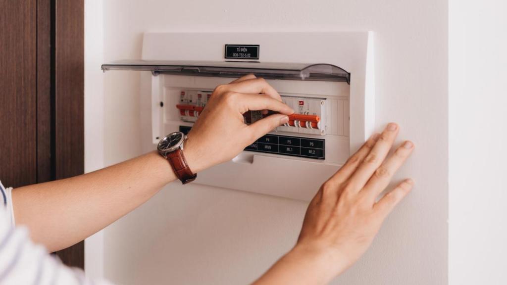 Un cuadro eléctrico.