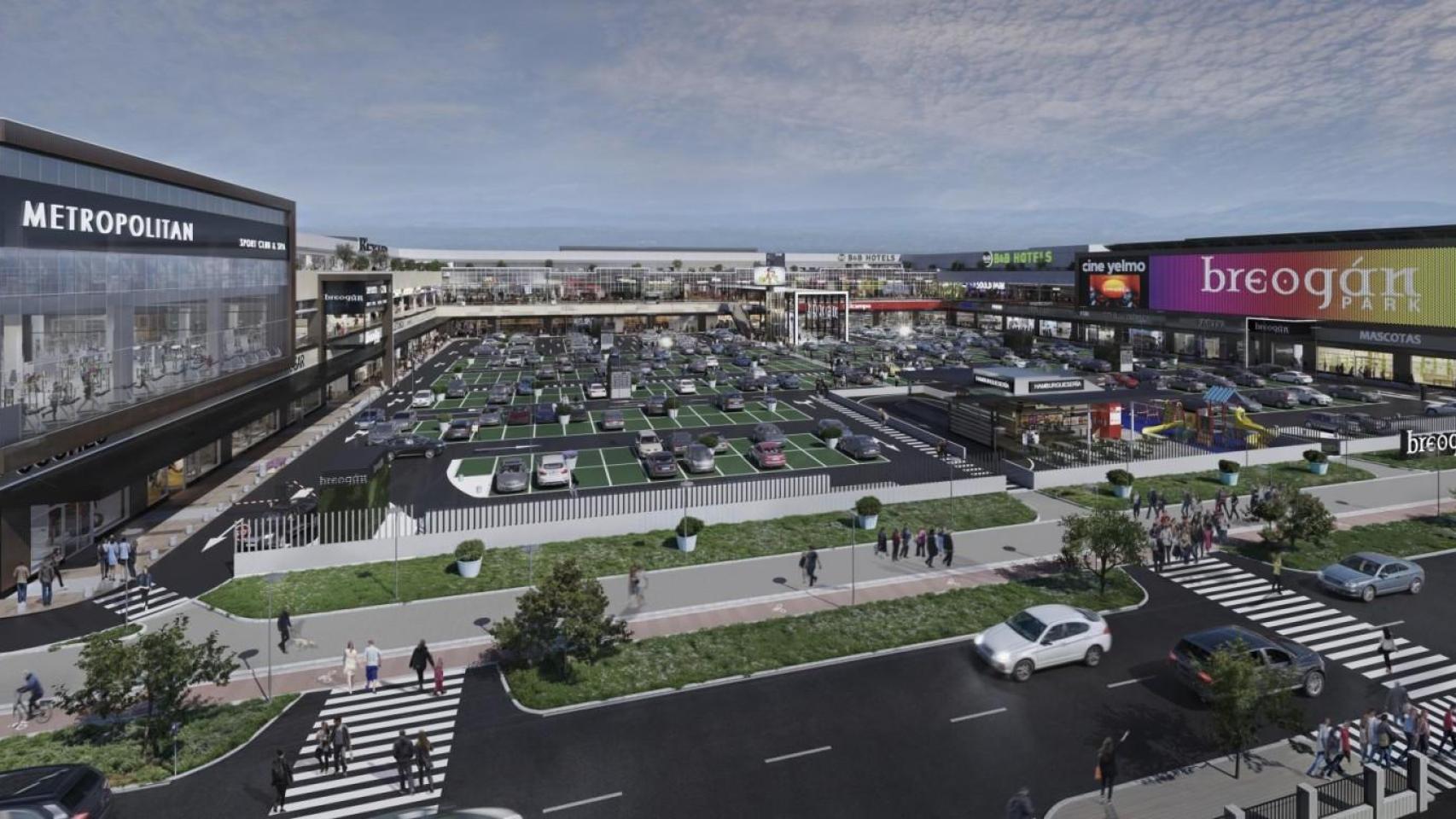 Imagen virtual del futuro Breogán Park.