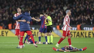 Griezmann celebrando el pase a la final contra el Barcelona