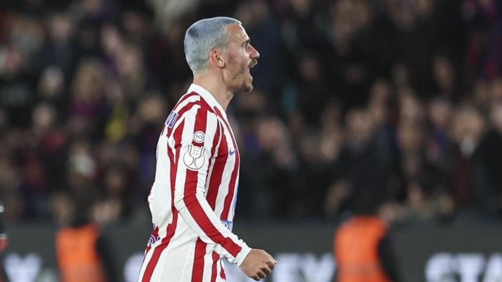 Griezmann celebrando el pase a la final contra el Barcelona