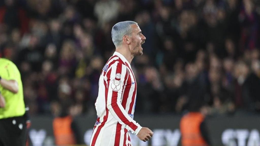 Griezmann celebrando el pase a la final contra el Barcelona