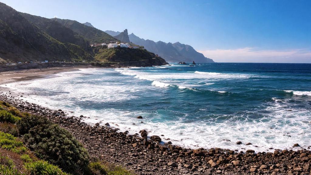 Costa rocosa en Tenerife.