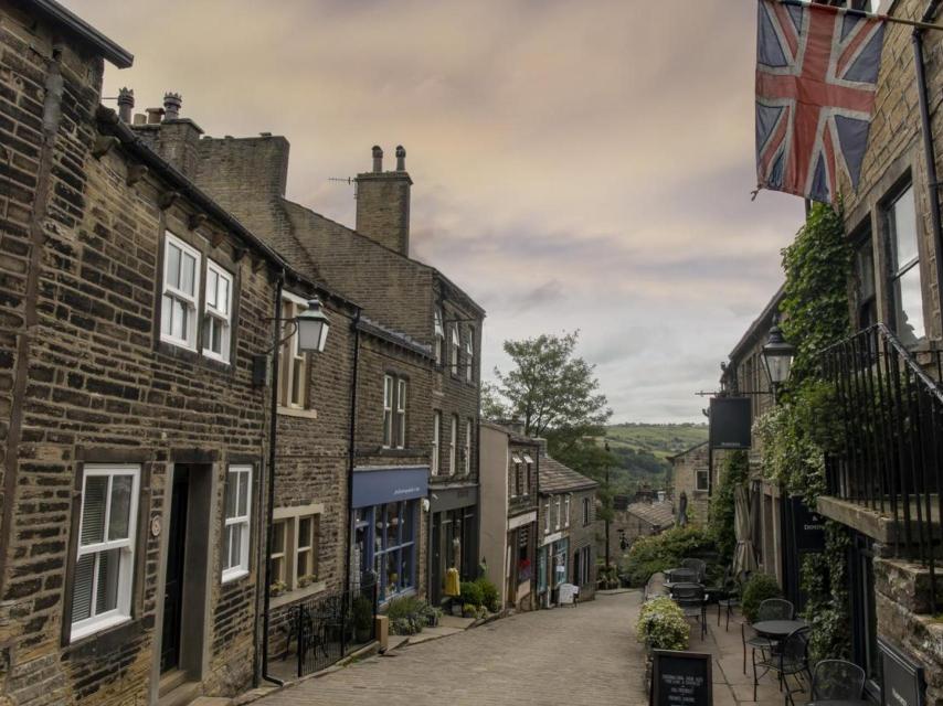 Una de las calles más famosas de Haworth.