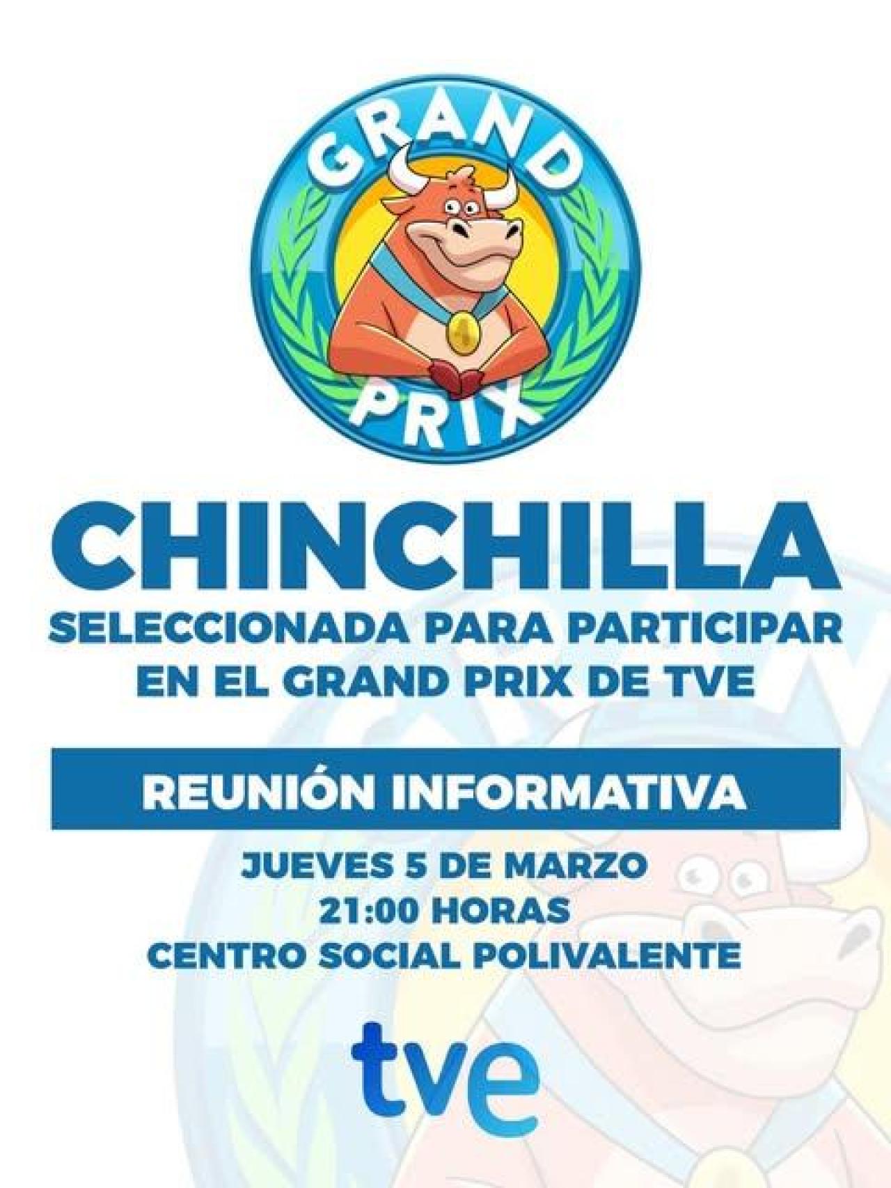 Anuncio de la participación de Chinchilla en el concurso de RTVE.