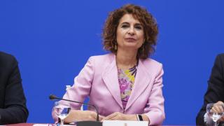 María Jesús Montero, ministra de Hacienda, durante un acto.