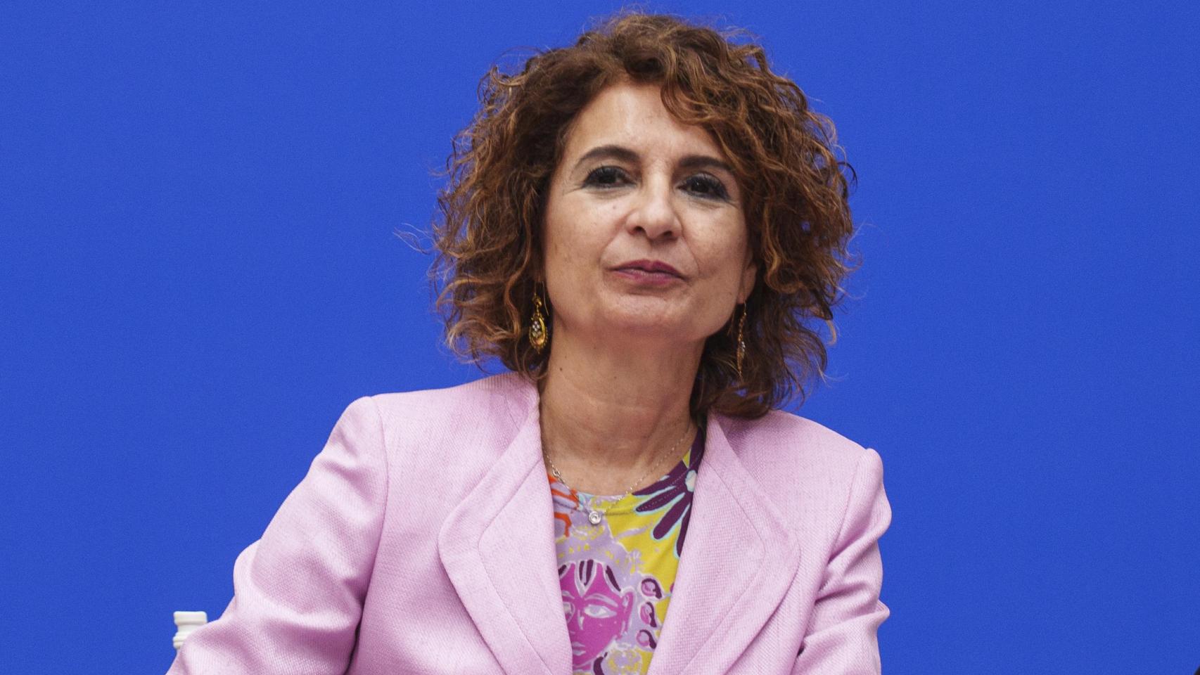 María Jesús Montero, ministra de Hacienda, durante un acto.