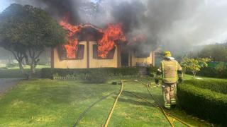 Imagen del incendio.