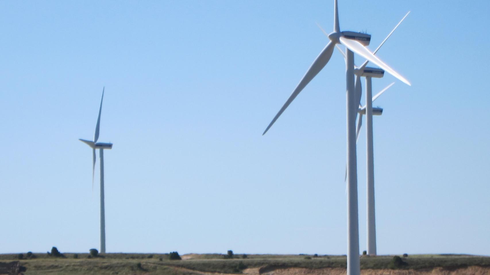 Parque de energía eólica.