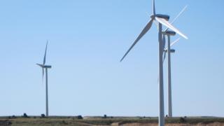 Parque de energía eólica.
