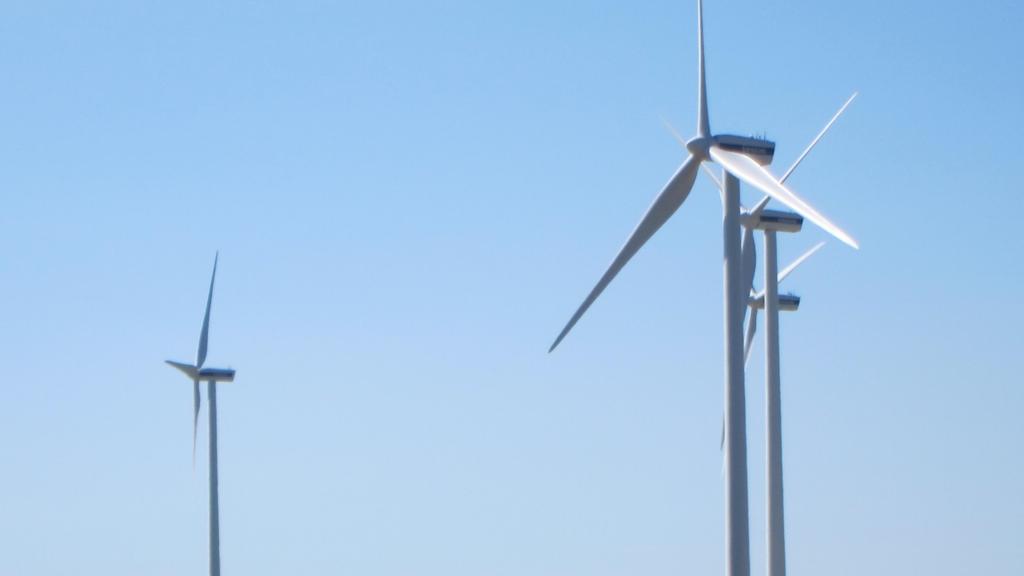 Parque de energía eólica.