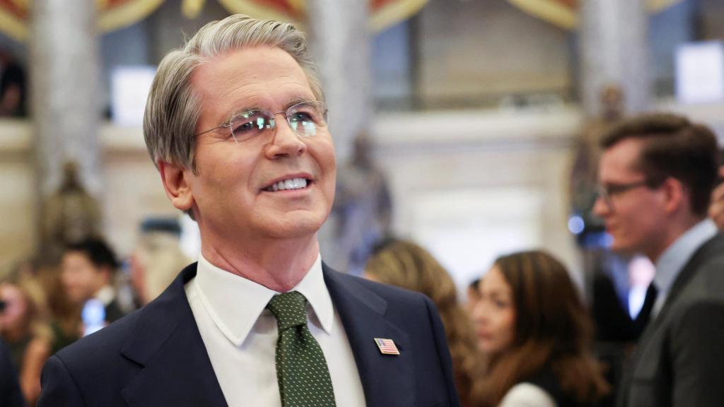 El secretario del Tesoro de EEUU, Scott Bessent, durante el pasado discurso del estado de la Unión en Washington.