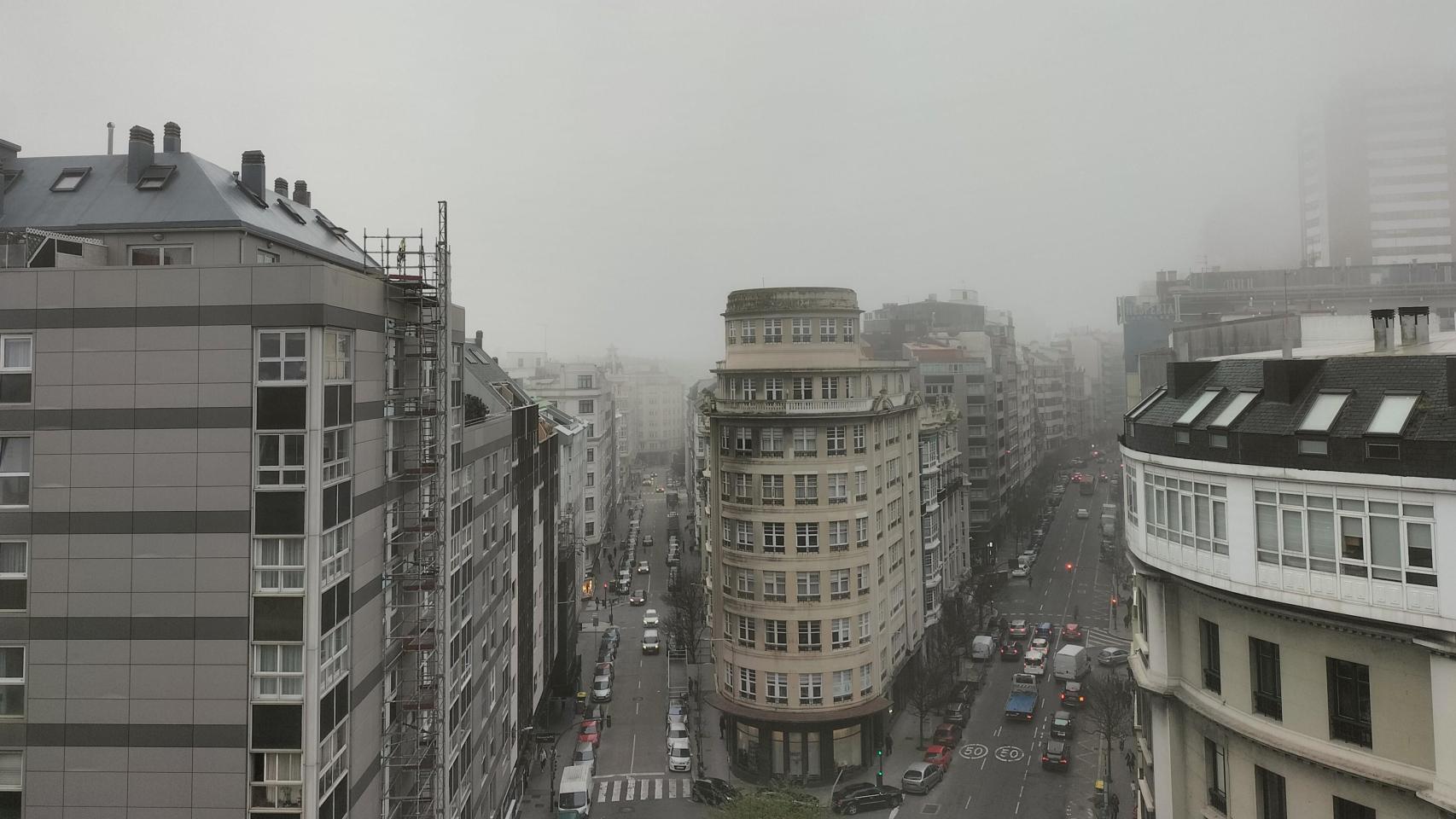 Niebla este miércoles en A Coruña