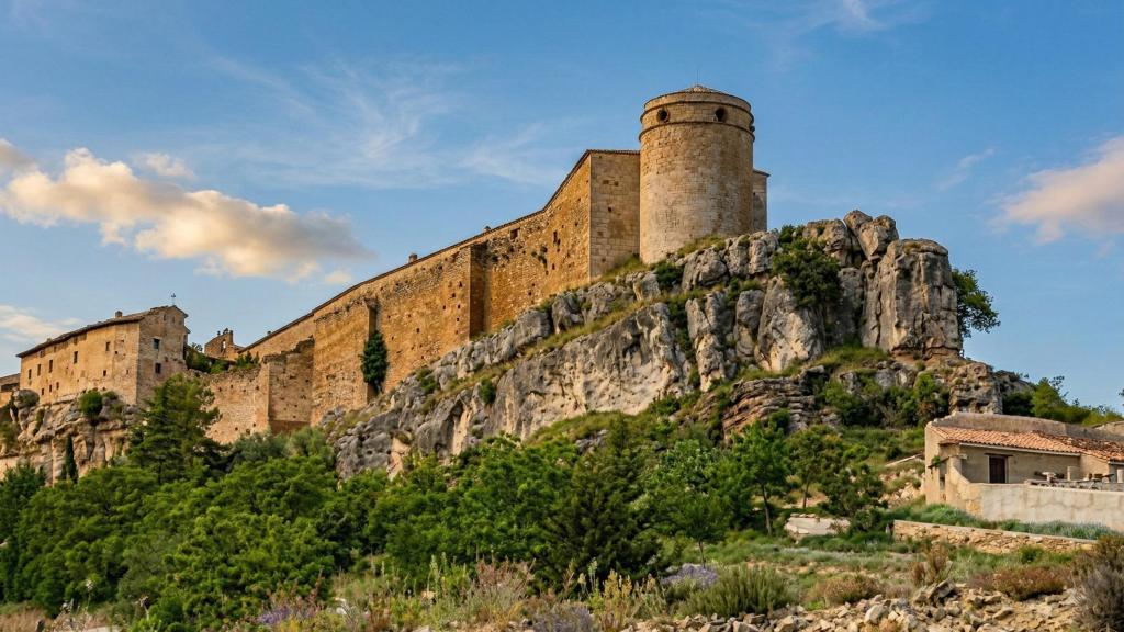 El castillo de Cantavieja, en Teruel.