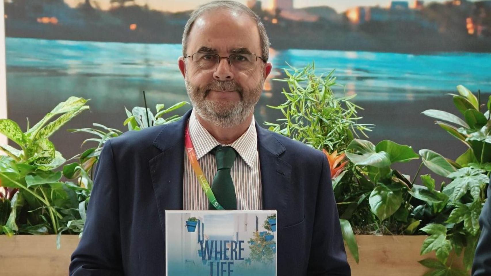 El concejal de Turismo de Mijas, Francisco Jerez, en la ITB en Berlín.