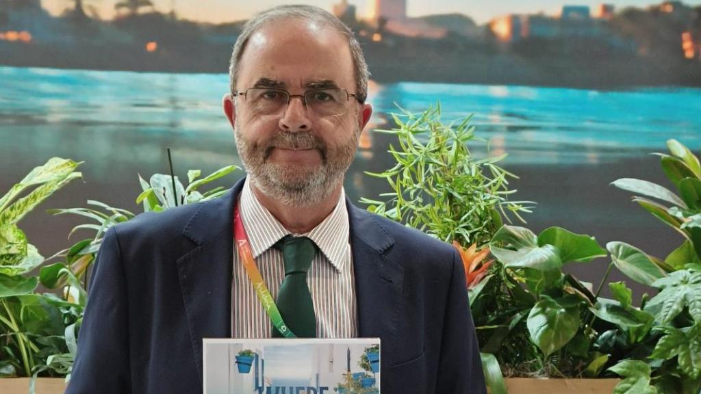 El concejal de Turismo de Mijas, Francisco Jerez, en la ITB en Berlín.