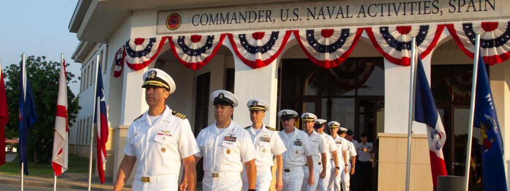 Militares españoles en la Base Naval de Rota