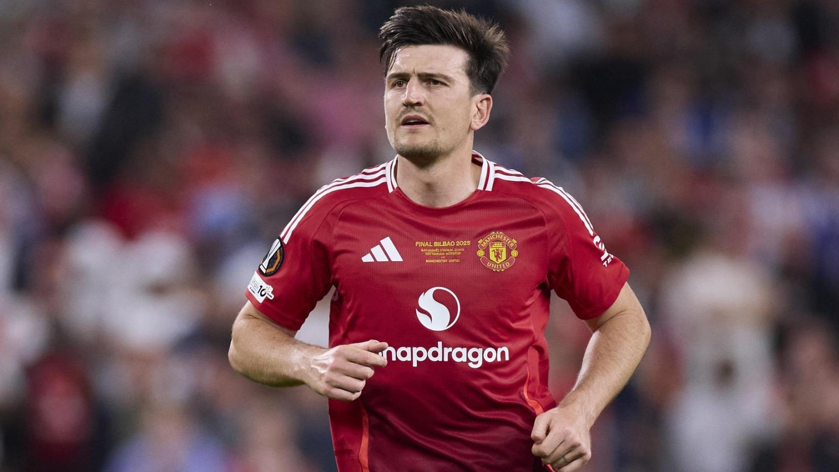 Harry Maguire, en la final de la Europa League frente al Tottenham.